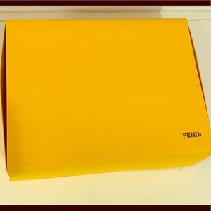Authentic FENDI large yellow box. 17"x 13" x 5.5"